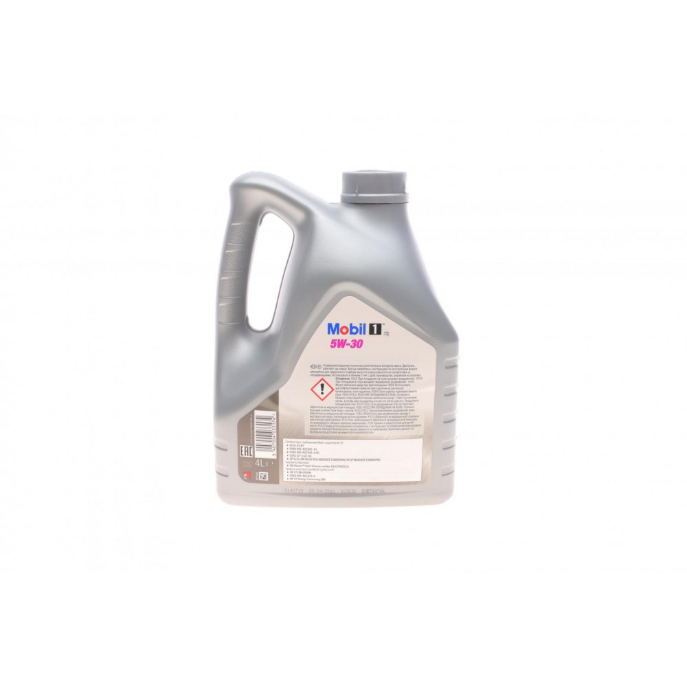 Олива 5W30 Mobil 1 (4L) (GM-dexos1 GEN2/FORD M2C 929-A/M2C 946-A/4718M/6094M/ILSAC GF-5/ILSAC GF-6)