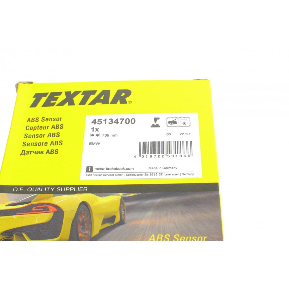 Датчик ABS (передній) BMW X1 (F48) 15- (L=739mm)