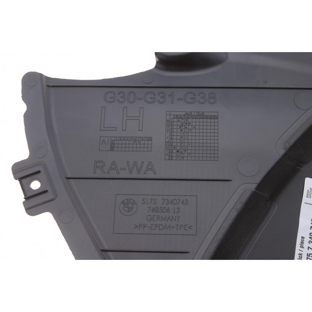 Захист арки колеса (переднього) BMW 5 (G30/F90) 16- (L)