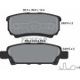 Колодки гальмівні (задні) Mitsubishi Outlander/Lancer 1.3-2.4 01- (Akebono)