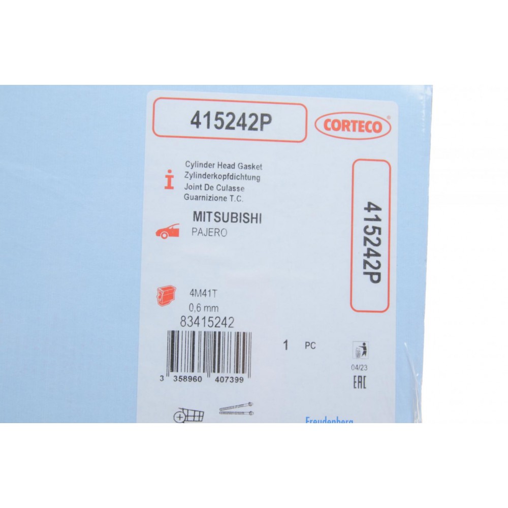 Прокладка ГБЦ Mitsubishi Pajero III 3.2 Di-D 00-06 (0.60mm)