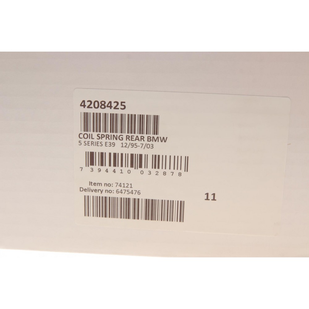 Пружина (задня) BMW 5 (E39) 520d/i/523i/525d/i/td/tds/528i/530d/i/535i/540 95-03 (седан)(без М-тех)