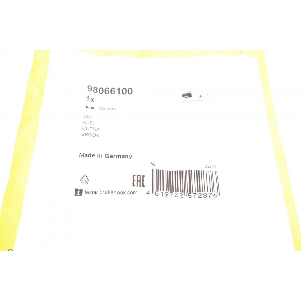 Датчик зносу гальмівних колодок (передніх) Audi Q4/VW ID.4 21- (L=280mm)