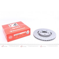 Диск гальмівний (передній) Skoda Octavia/VW Golf IV 97- (280x22) (з покриттям) (з отвором) (вент)