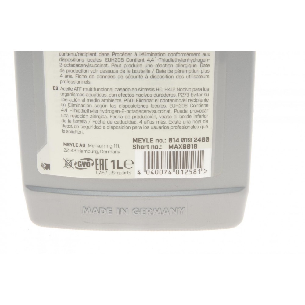 Більше не постачається Олива ATF Dexron III H/G (1L) (MB236.10/236.12) (червоне)