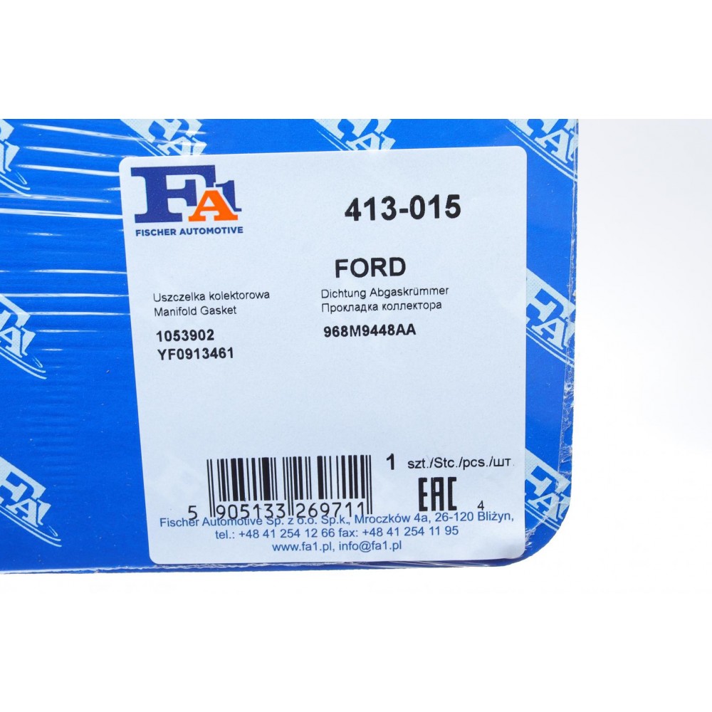 Прокладка колектора випускного Ford Transit Connect 1.8 16V 02-13