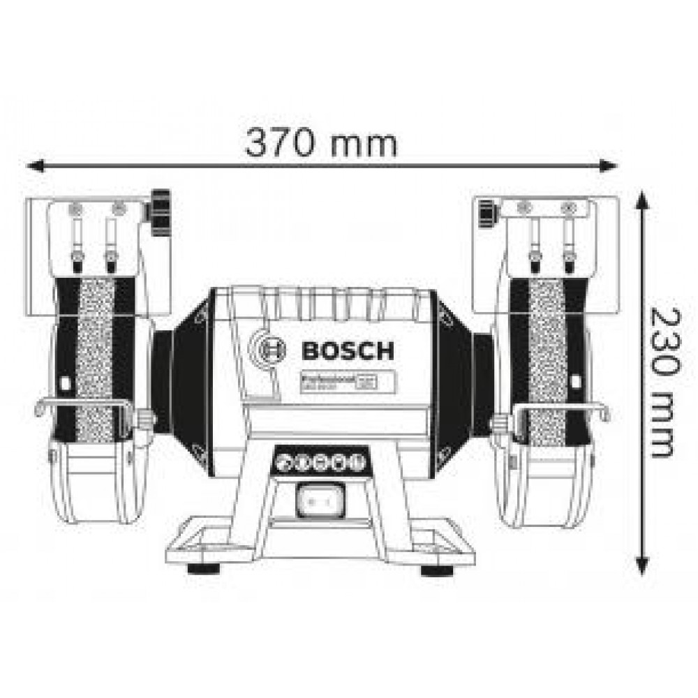 Станок заточний електричний GBG 60-20 (600W) d=200mm