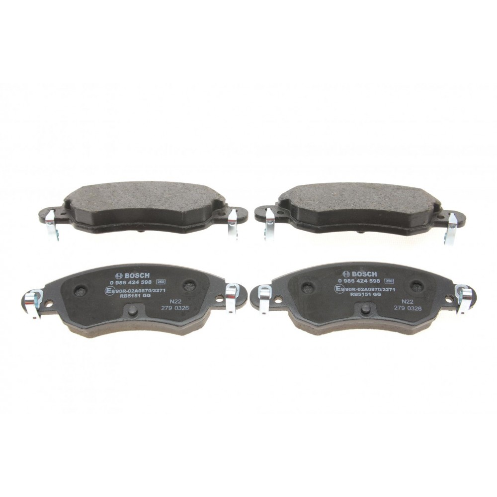 Колодки гальмівні (передні) Citroen C5 I/II 01-08 (Bosch) (з датчиком)