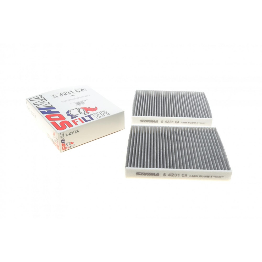 Фільтр салону BMW 5 (F10/F11/F07)/6 (F06/F12/F13)/7 (F01-F04) 08-18 (вугільний) (к-кт 2 шт.)