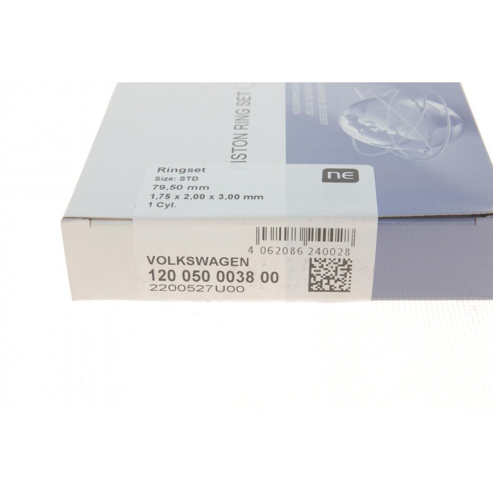 Кільця поршневі VW T4 1.9TD/2.4D 90-03 (79.50mm/STD) (1.75-2-3) = 8950480000