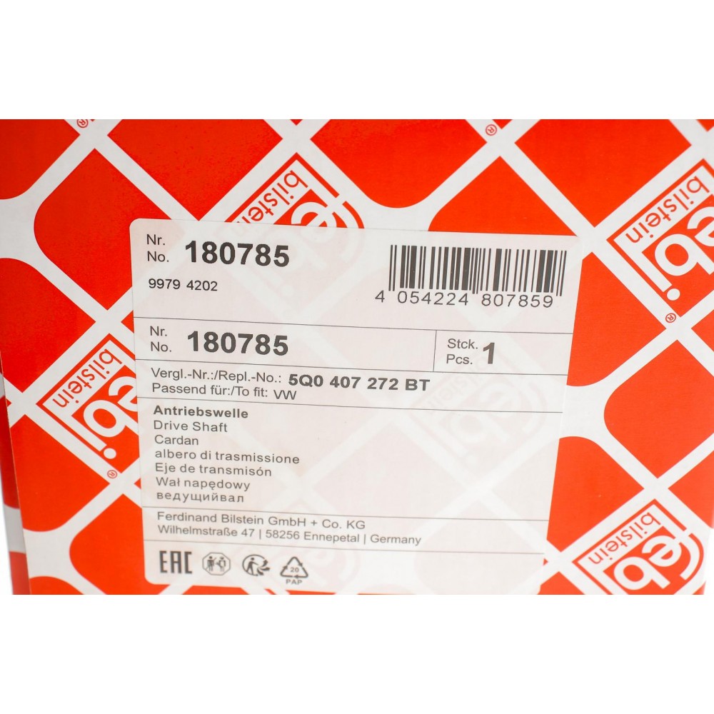 Піввісь VW Golf 1.9-2.0 TDI 03- /Passat 2.0TDI 05-14 (R) (36x757)