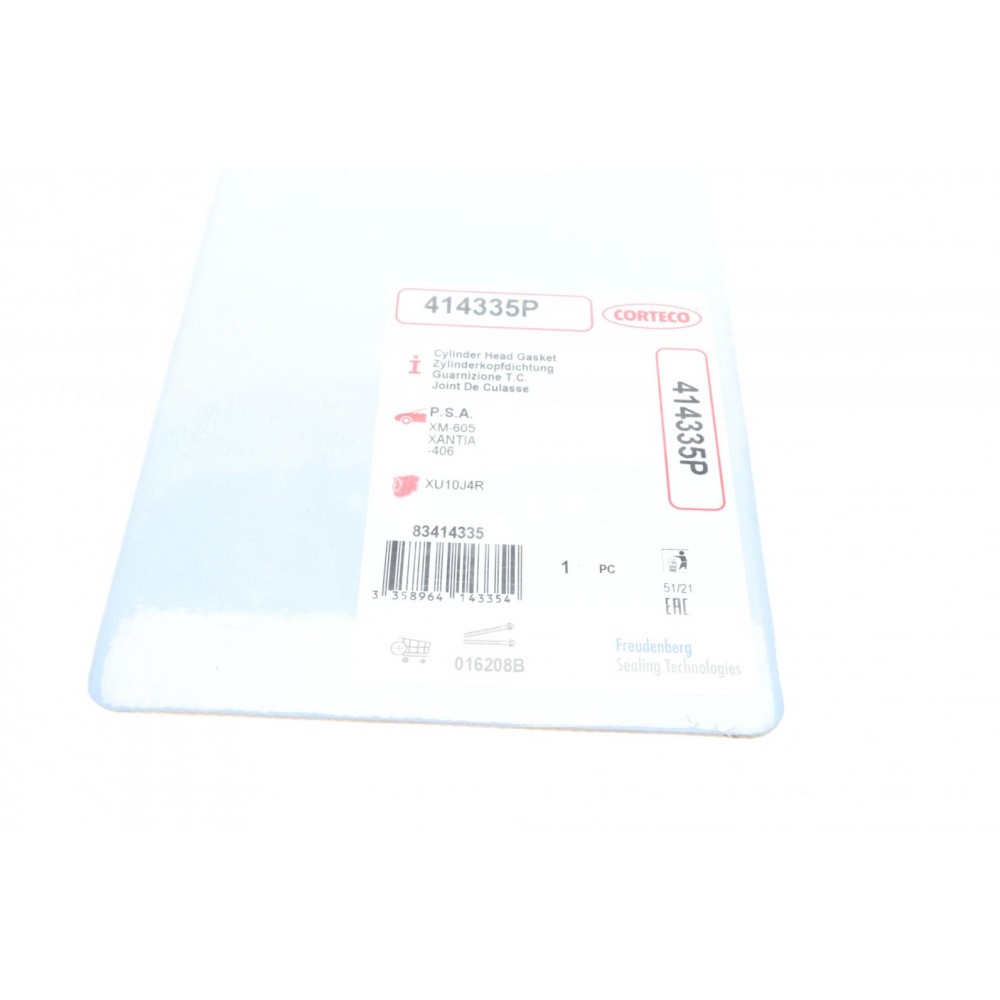 Прокладка ГБЦ Citroen Jumper 2.0i 94-, Ø87,00mm, 1,3mm