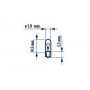 Автолампа W1.2W 12V 1.2W W2x4.6d (матова)