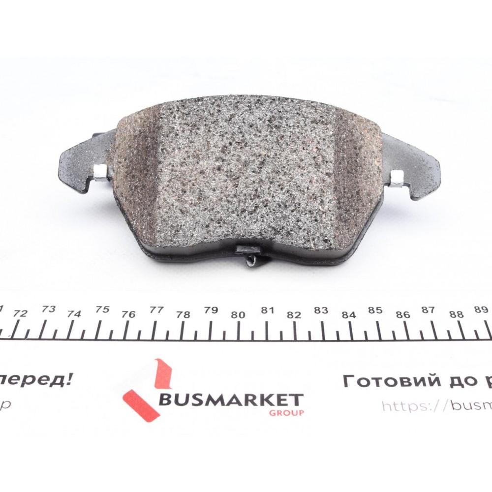 Колодки гальмівні (передні) VW Caddy 03-15 (з датчиком) (Ate - Teves) (з низьким продукуванням пилу)