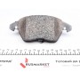 Колодки гальмівні (передні) VW Caddy 03-15 (з датчиком) (Ate - Teves) (з низьким продукуванням пилу)