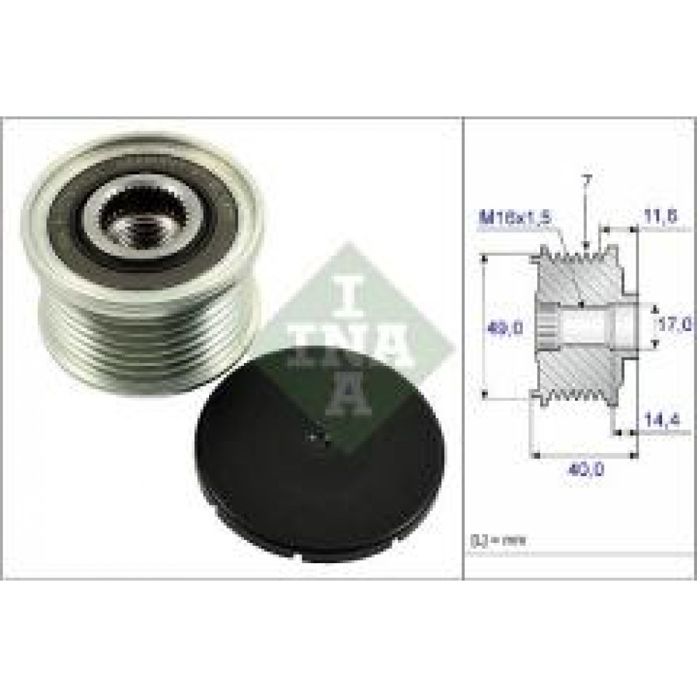 Шків генератора BMW X5 (E70) 3.0 06-10, N52