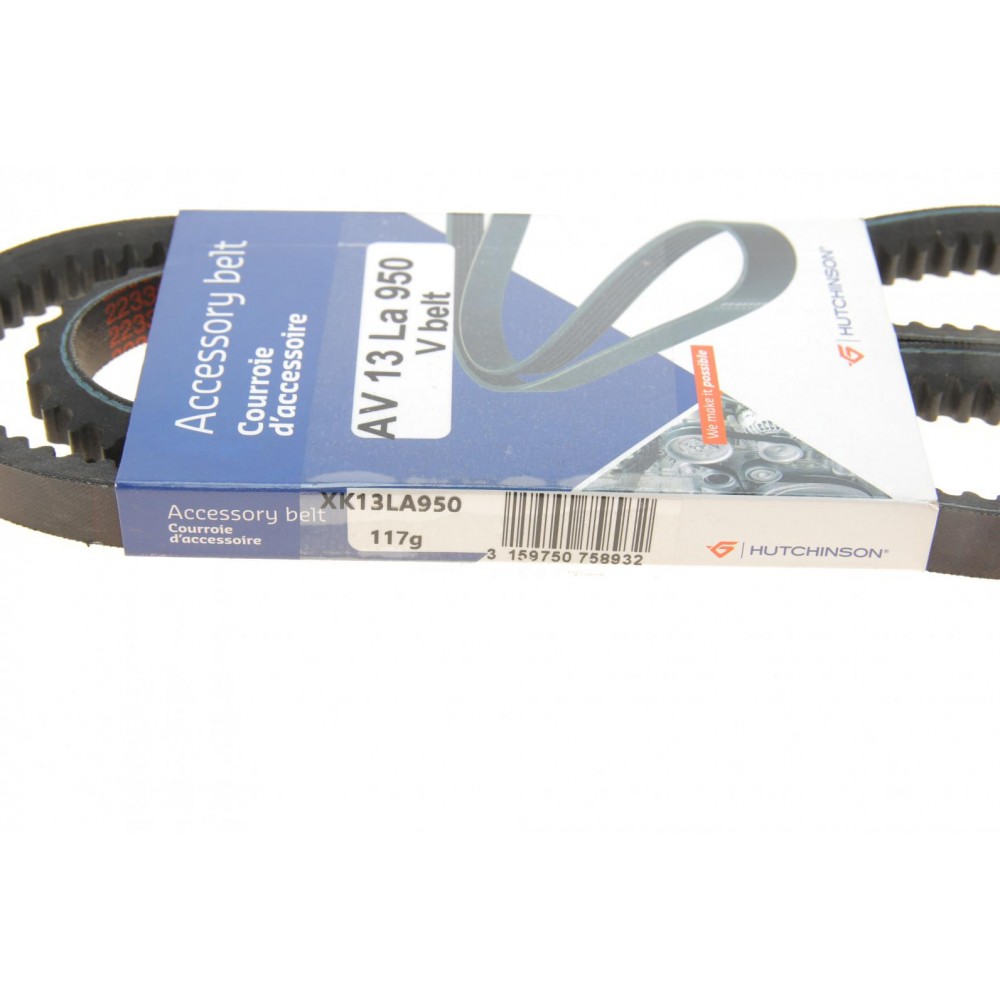 Ремінь генератора VW Golf/Toyota Corolla 1.6-2.0D 76-00 (13x950)
