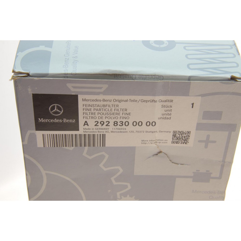 Фільтр салону MB M-class (W166) 11-15/GL-class (X166) 12-15 (вугільний)