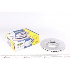 Диск гальмівний (передній) Citroen Jumper/Jumpy/Peugeot 806/Expert 94-06 (281x26) (з покр.) (вент.)