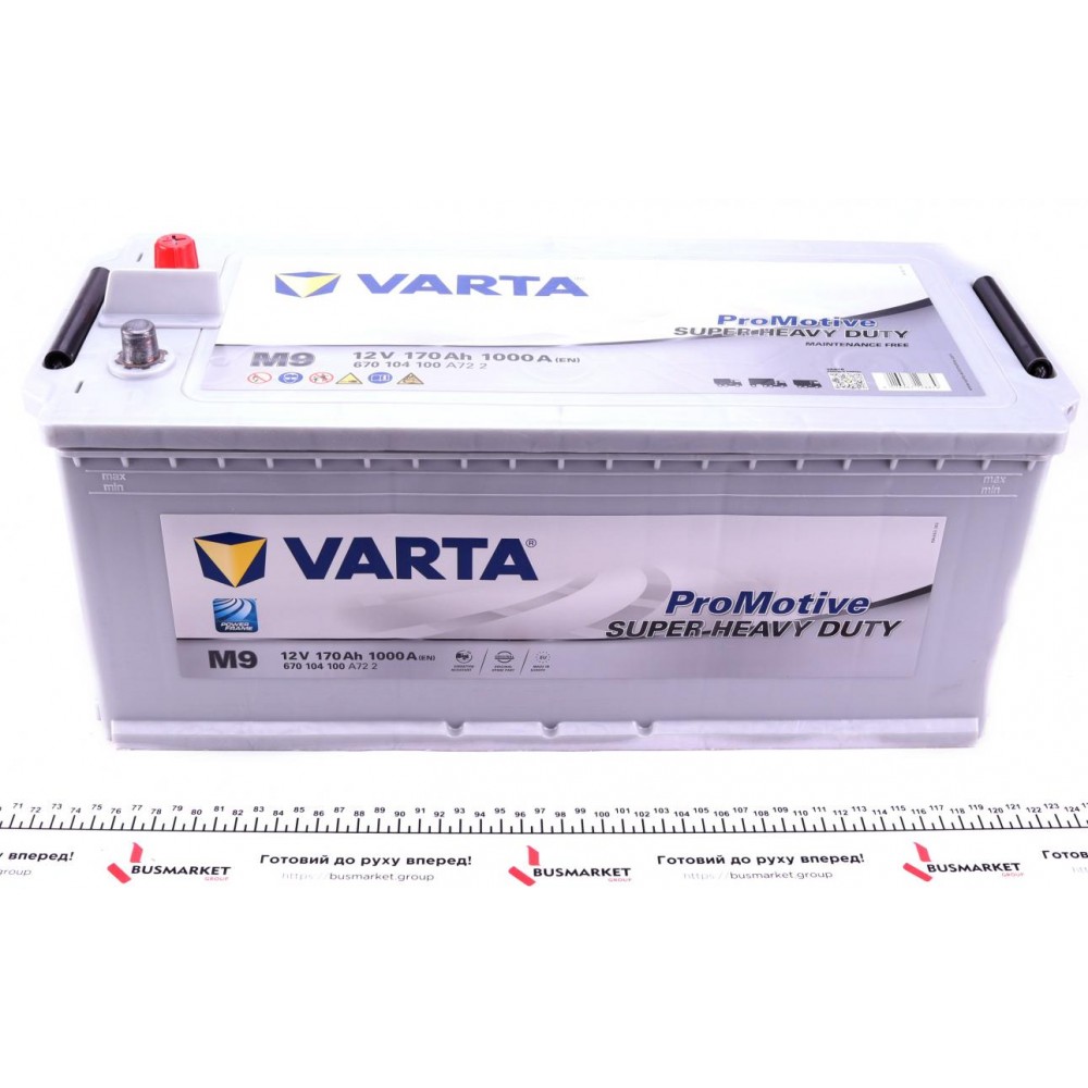Акумуляторна батарея 170Ah/1000A (513x223x223/+L/B13) Promotive SHD M9 (замінено на 670104100 A722)