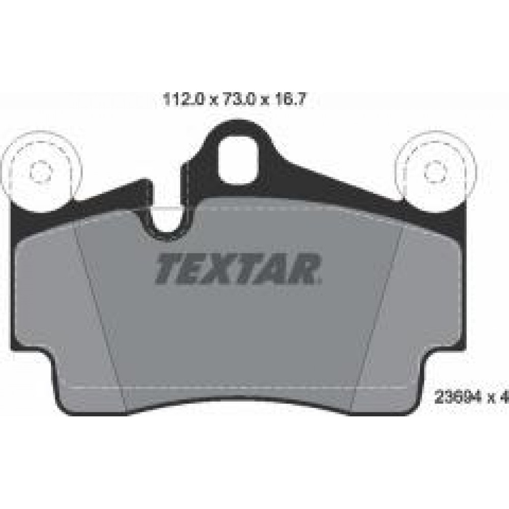 Колодки гальмівні (задні) Audi Q7/VW Touareg 2.5D-6.0D 02- (Brembo)