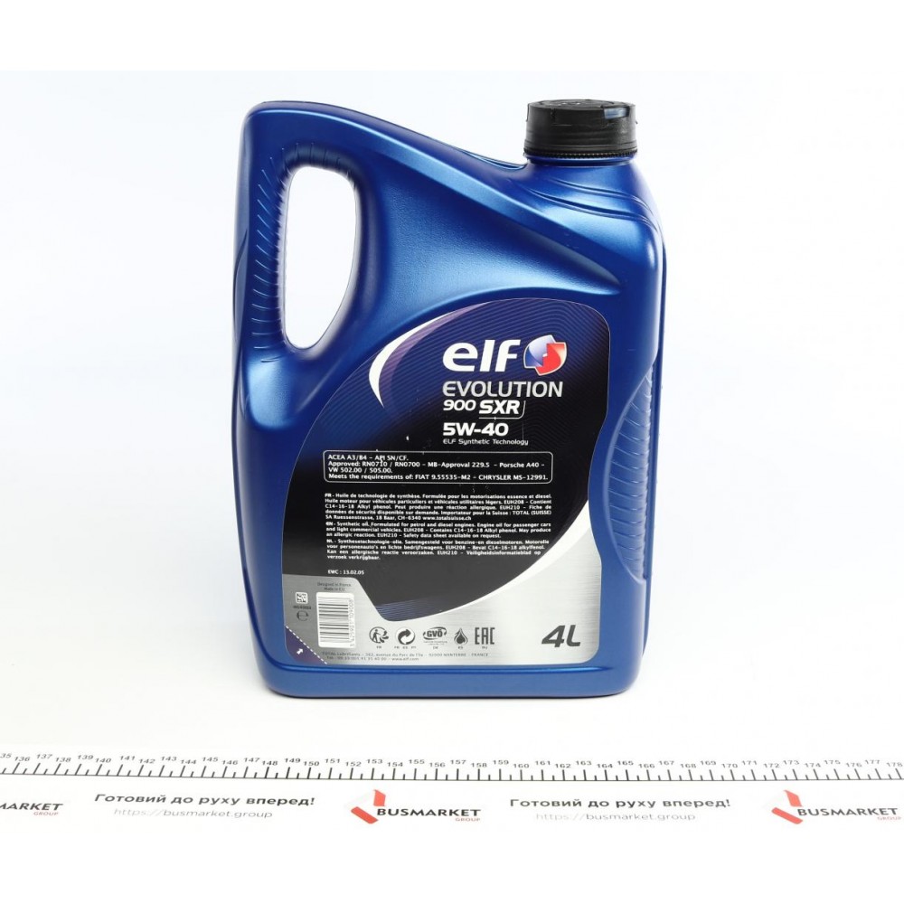 Олива 5W40 Evolution 900 SXR (4L) (ACEA A3/B4/API SM/RN 0700/RN 0710)