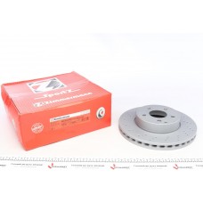Диск гальмівний (передній) MB E-class (W211/W212/S211/S212) 02-09 (295x28) (з покр) (з отворами(вент)