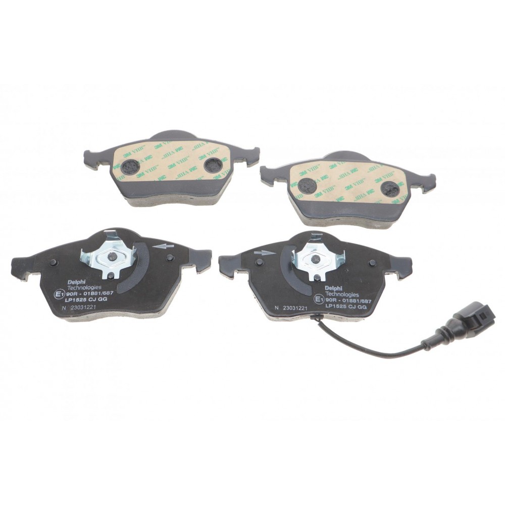 Колодки гальмівні (передні) Audi A3/TT/Seat Leon/Skoda Octavia/VW Golf 96-10 (+датчик) (Continental)