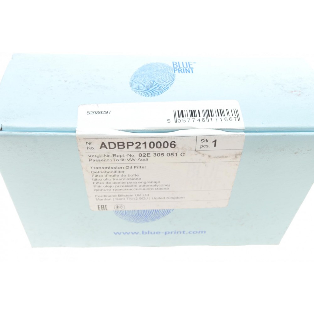 Фільтр АКПП Audi A3/TT/Skoda Octavia/Roomster/SuperB/VW Caddy/Golf/Passat 1.2-3.6 03-