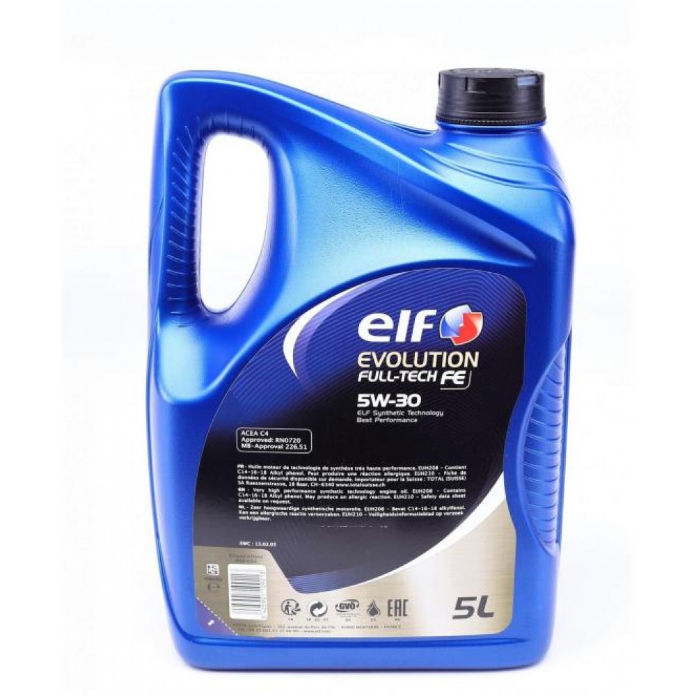 Олива 5W30 Evolution Full-Tech FE (5L) (C4/RN 0720/MB226.51) 194908