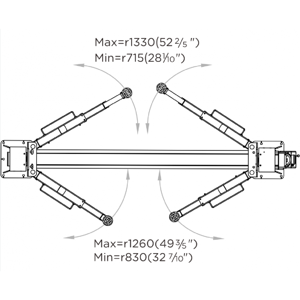 Підйомник двостійковий MM Superlift 4000В 380В з нижньою синхронізацією (без монтажу)