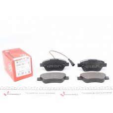 Колодки гальмівні (передні) Fiat Doblo/Citroen Nemo/Peugeot Bipper 08- (Bendix-Bosch) (з датчиком)