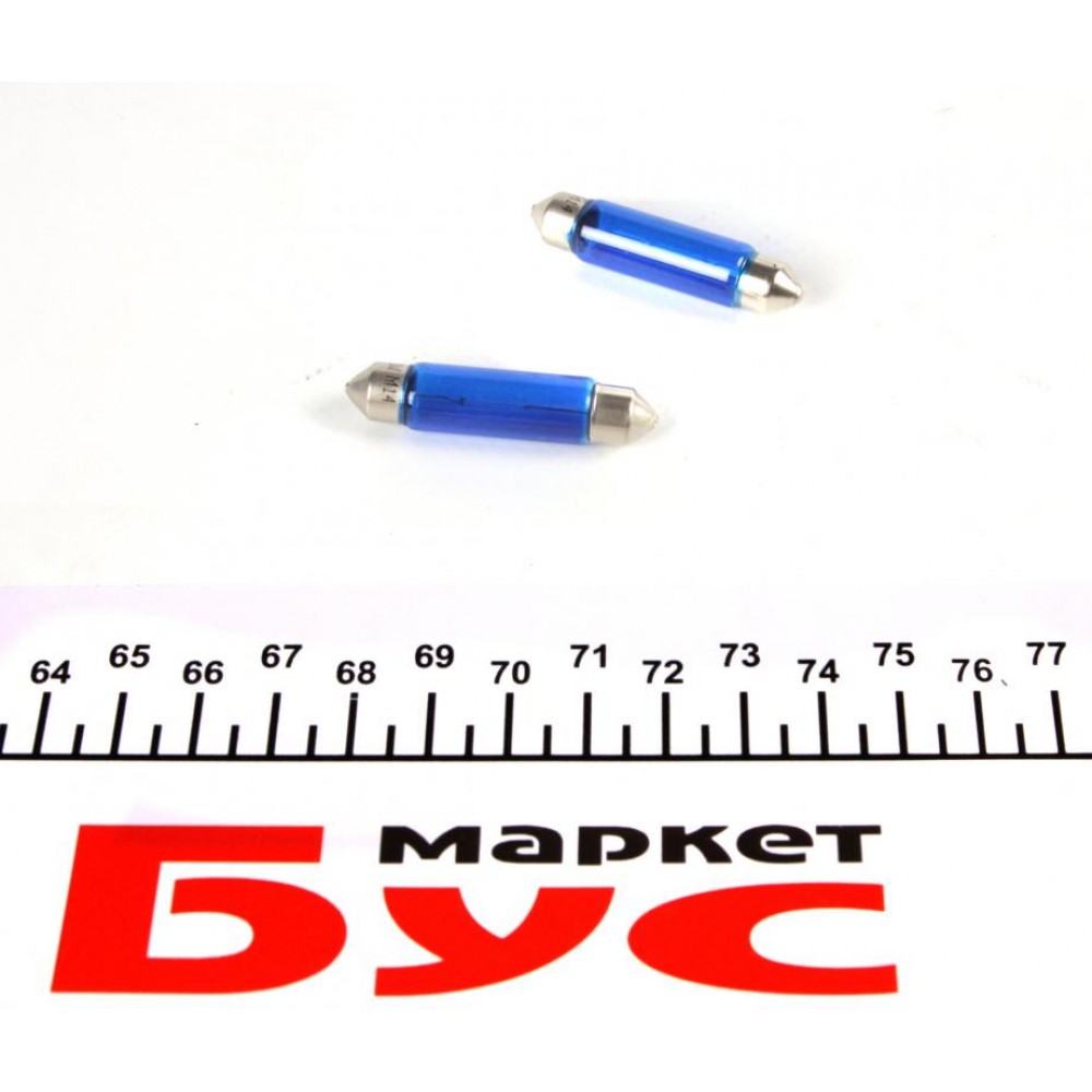 Автолампа C10W 12V 10W SV8.5-8 Prism 264 Blue (2шт.) (більше не постачається)