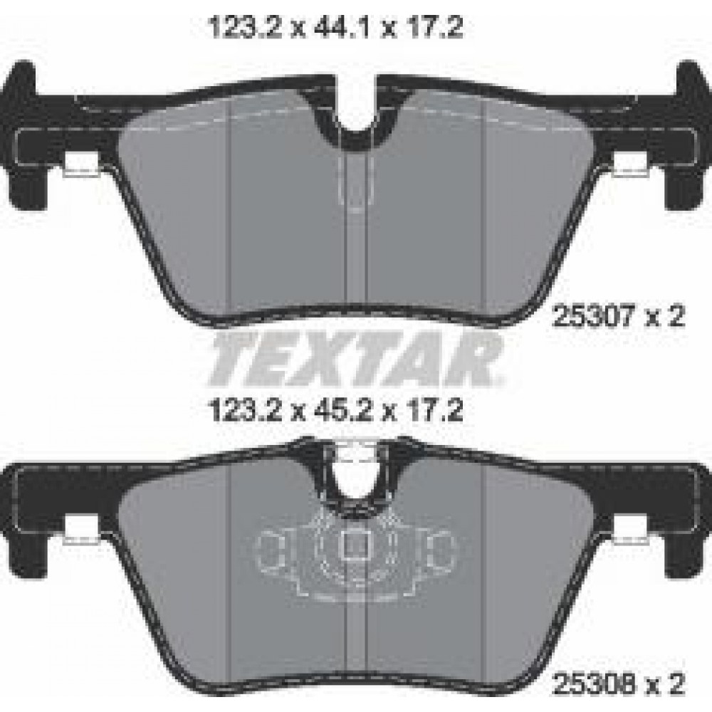 Колодки гальмівні (задні) BMW 1 (F20/21)/ 3 (F30/F31/F34)/4 (F36) 11-(Teves) Q+