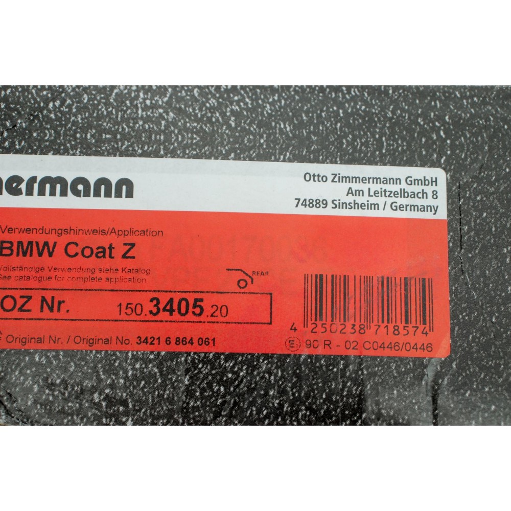 Диск гальмівний (задній) BMW 5 (E60/E61)/6 (E64) 2.0-3.0i/2.0-3.0d 03-12 (320x20) (вент.)