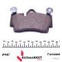Колодки гальмівні (задні) Audi Q7/Porsche Cayenne/VW Touareg 02-15 (Brembo) (кераміка) висока якість