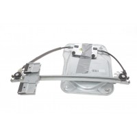 Склопідіймач (передній) Skoda Fabia 07-14 (R) (електро) (без моторчика) (з пластиною)