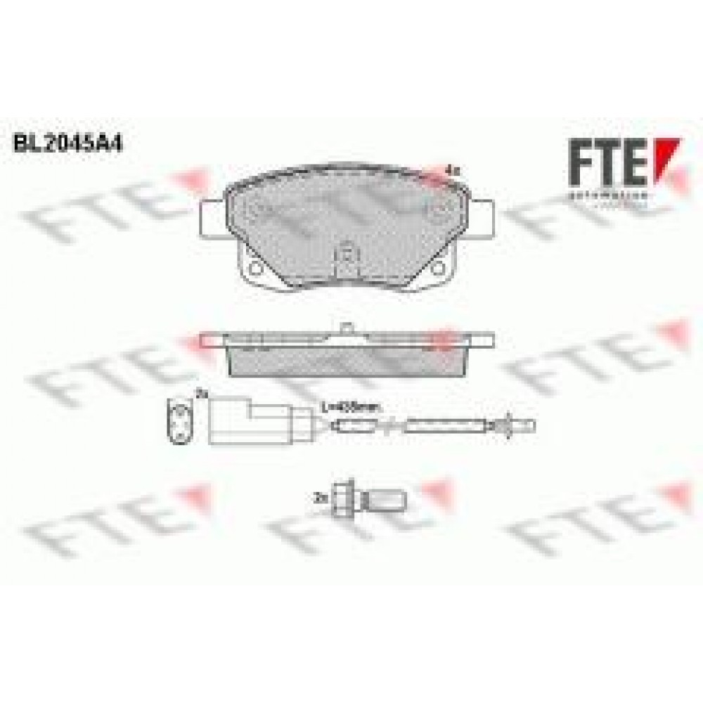 Колодки гальмівні (задні) Ford Transit V347 06- (з датчиками)