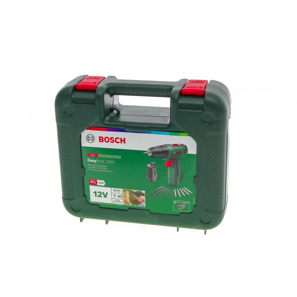 Шуруповерт акумуляторний EasyDrill 1200 (12V) з комплектом біт та свердел
