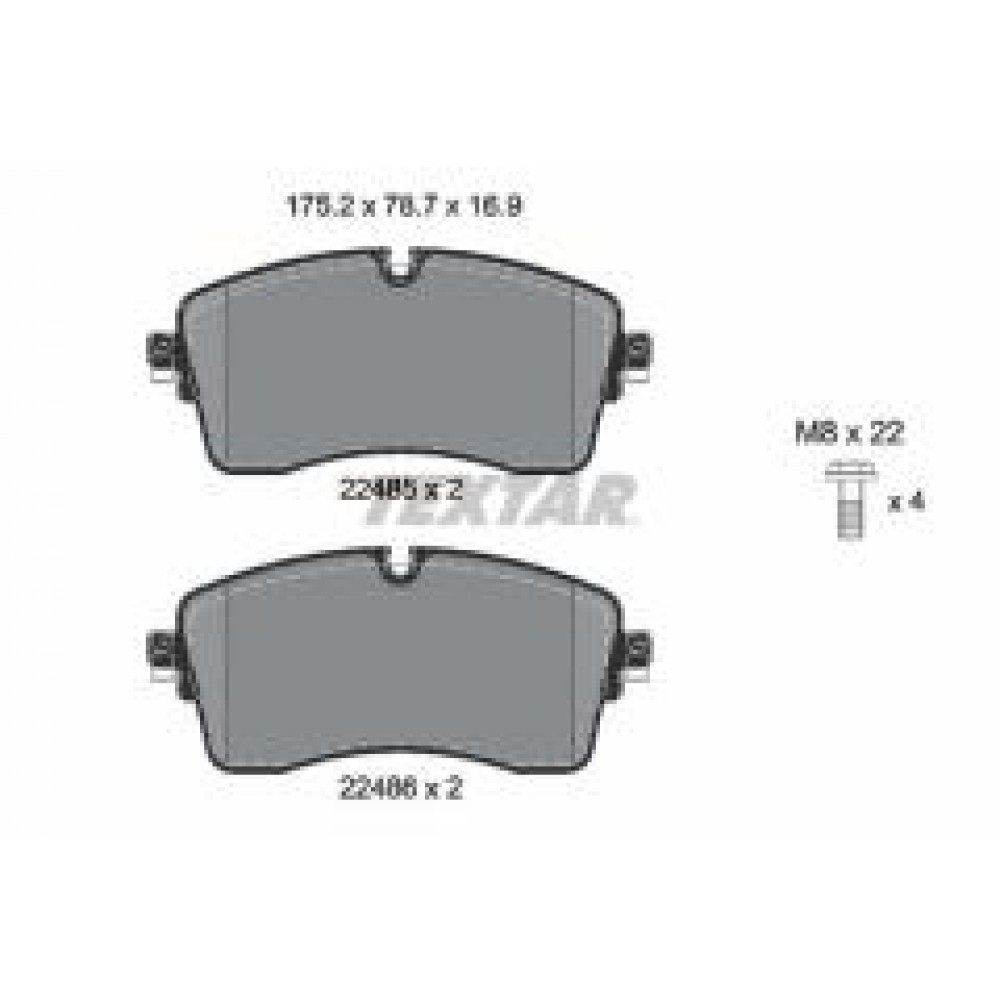 Колодки гальмівні (передні) Land Rover Range Rover 2.0/2.2D 11- (Teves) Q+