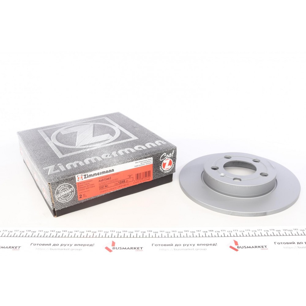 Диск гальмівний (задній) Audi A3/TT 96-06/Skoda Octavia/VW Golf IV 98-05 (239x9)(з покриттям)(повний)