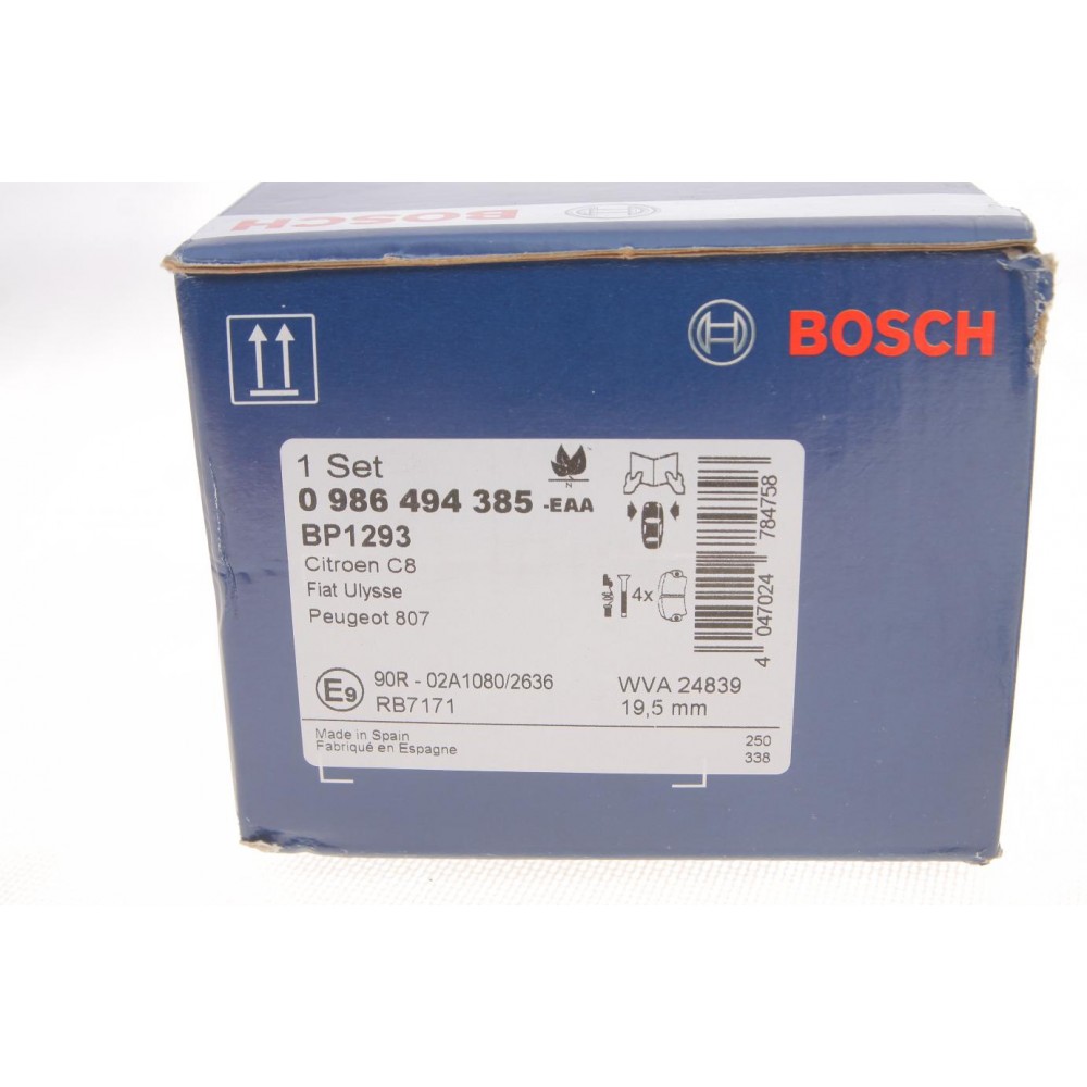 Колодки гальмівні (передні) Citroen C8/Peugeot 807 2.0/2.2 HDi 06-