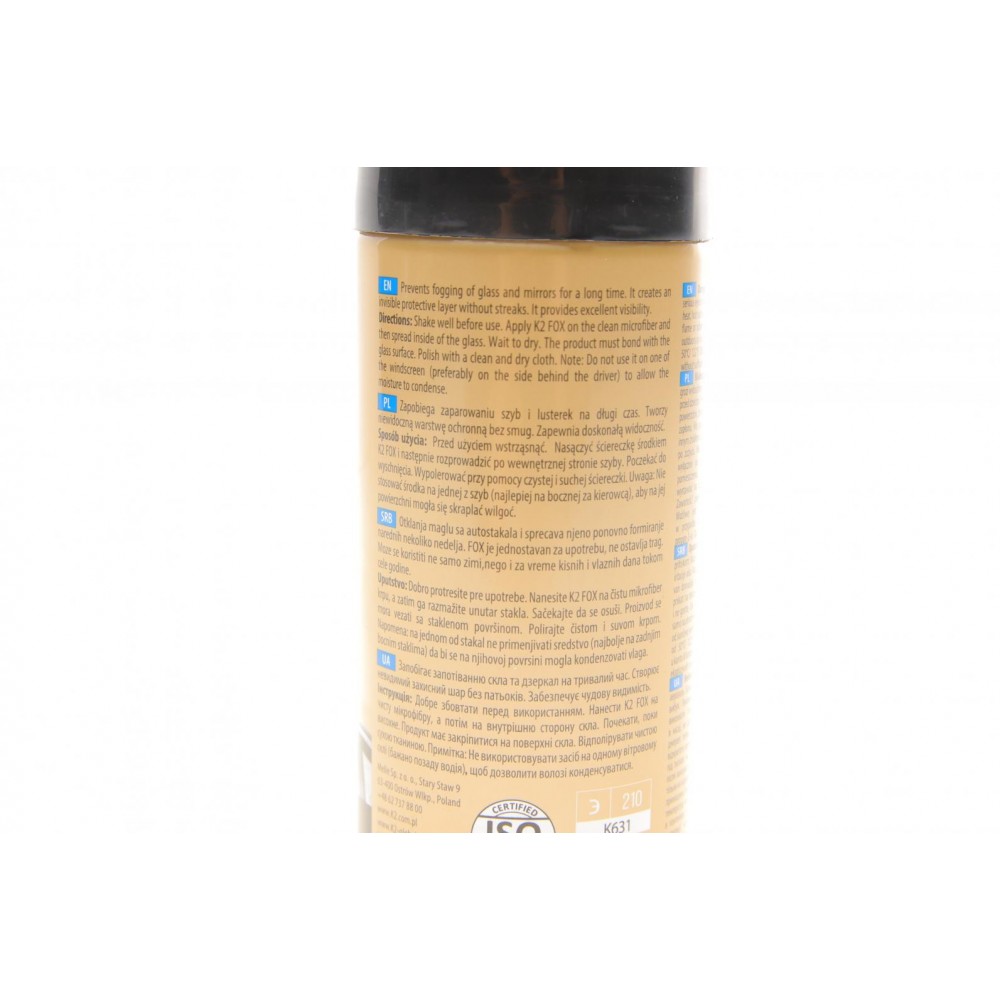Засіб проти запотівання автомобільного скла Fox (150ml)