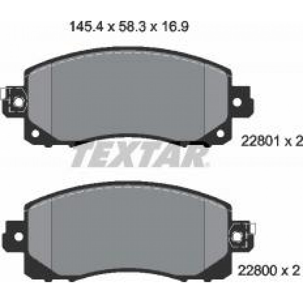 Колодки гальмівні (передні) Subaru Impreza 17- (Tokico)