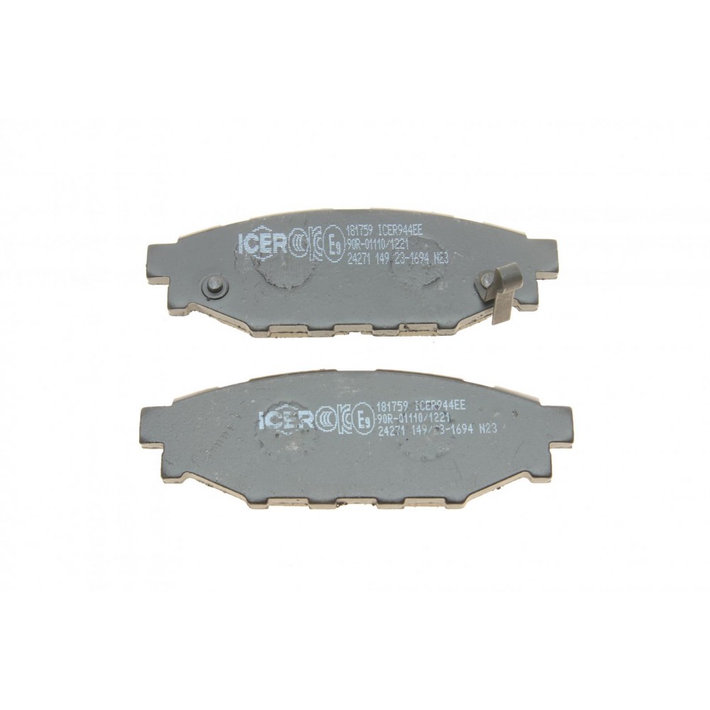 Колодки гальмівні (задні) Subaru Forester/Impreza 08-/Legacy 03-14/Outback 03-/Toyota GT 12-