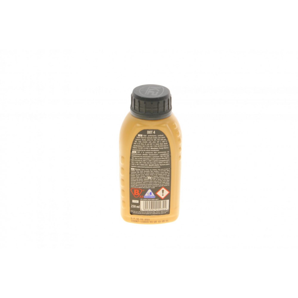 Рідина гальмівна DOT 4 Brake Fluid (250ml)