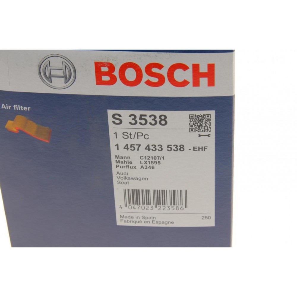 Фільтр повітряний Audi 1.2/1.4TDI/1.6FSI 00-05