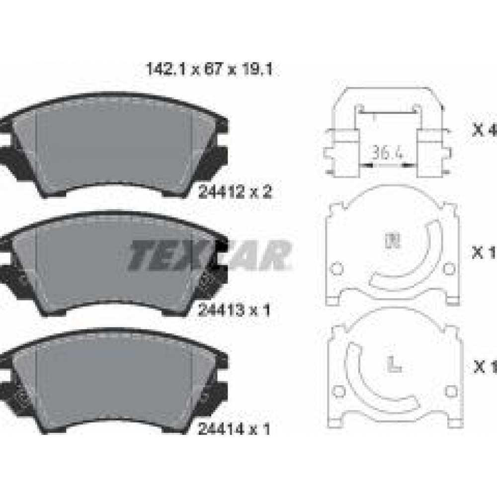 Колодки гальмівні (передні) Opel Astra J 12-/Insignia 08- (Mando)