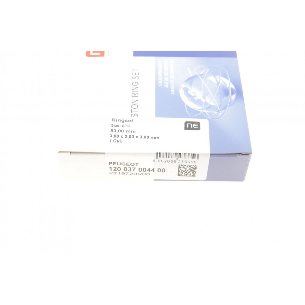 Кільця поршневі Citroen Jumper/Fiat Scudo/Ducato 1.9TD (83.00mm/STD) (3-2-3) = 8937440000