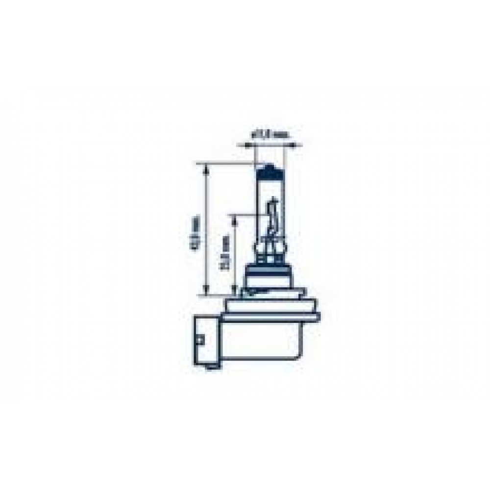 Автолампа H11 12V 55W PGJ19-2 Range Power 150 (к-кт 2 шт.)